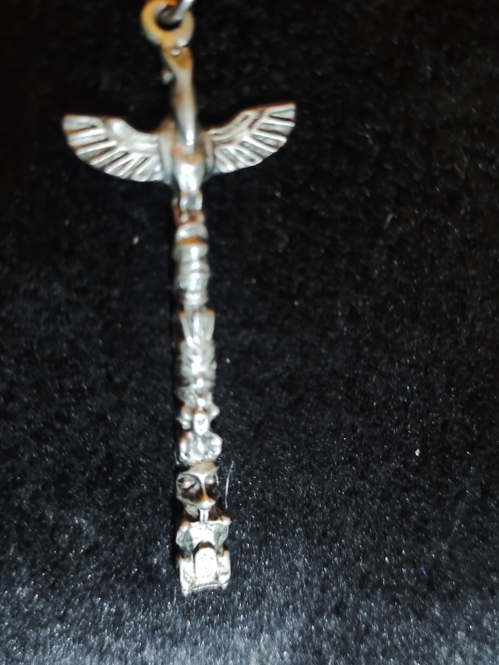 Silver Totem Pendant Necklace - Women's Jewelry